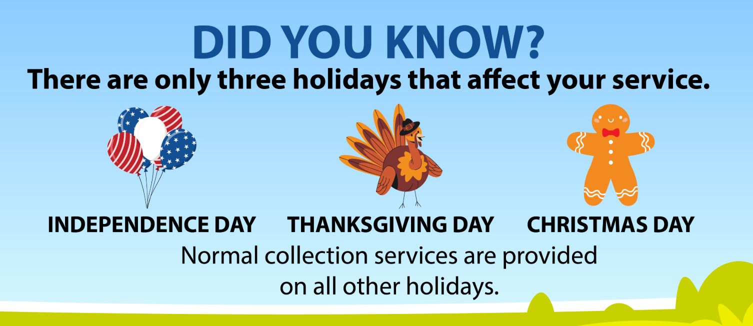 Holiday Waste collection