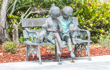 Two Kids on Bench