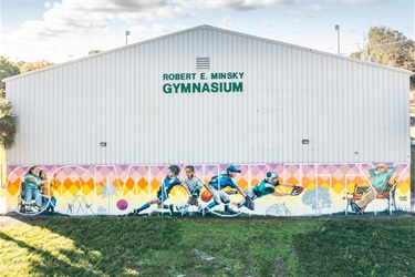 Robert E. Minsky Gym Mural