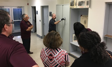 Crime Scene Team Teaching public audience