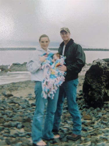 Sandburg family at beach