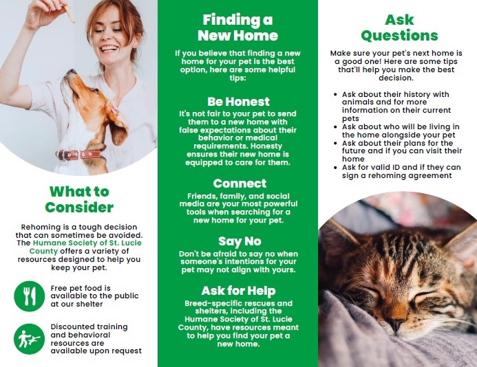 Humane society Avoid the Shelter brochure