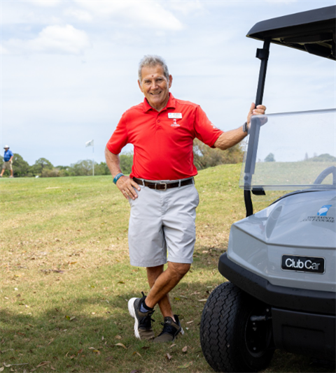 Volunteer Joe Venturo Saints golf