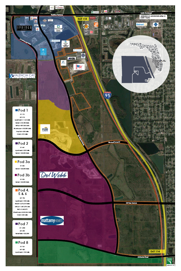 Southern Grove Map