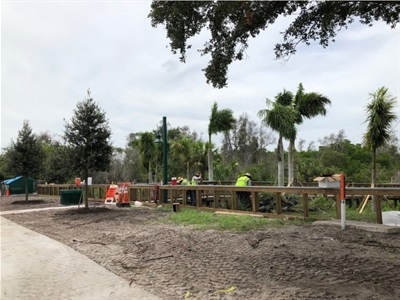 Perspective - Sidewalk connection looking southwest