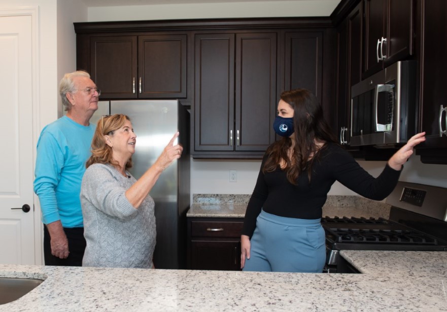 Sandburg family tour kitchen model. Photo credit: Tracey Benson Photography.