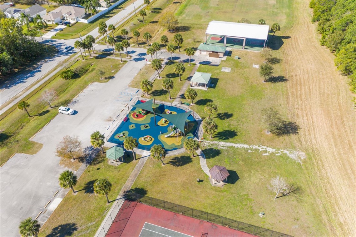 aerial of playground