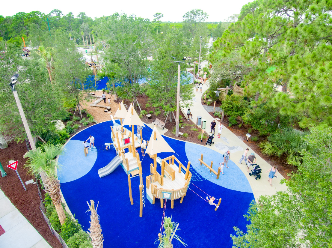 Pioneer Park River boat aerial