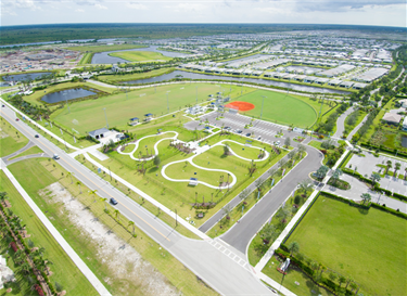 Riverland Paseo Park aerial