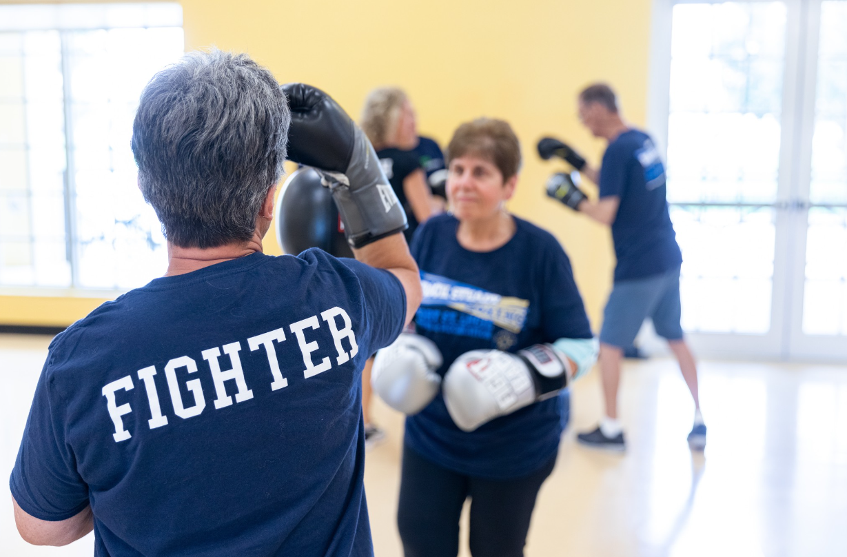 Rock Steady Boxing participants