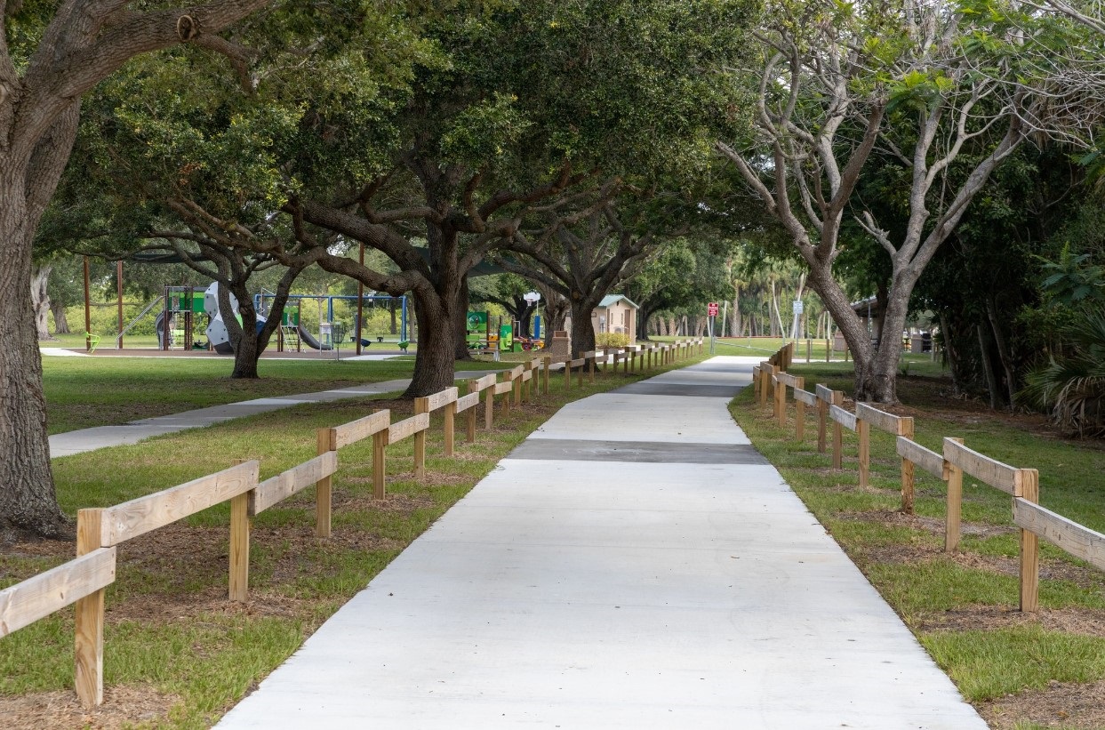 Rotary Park sidewalk trail