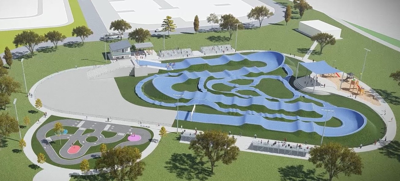 Tradition Regional Park BMX track concept rendering