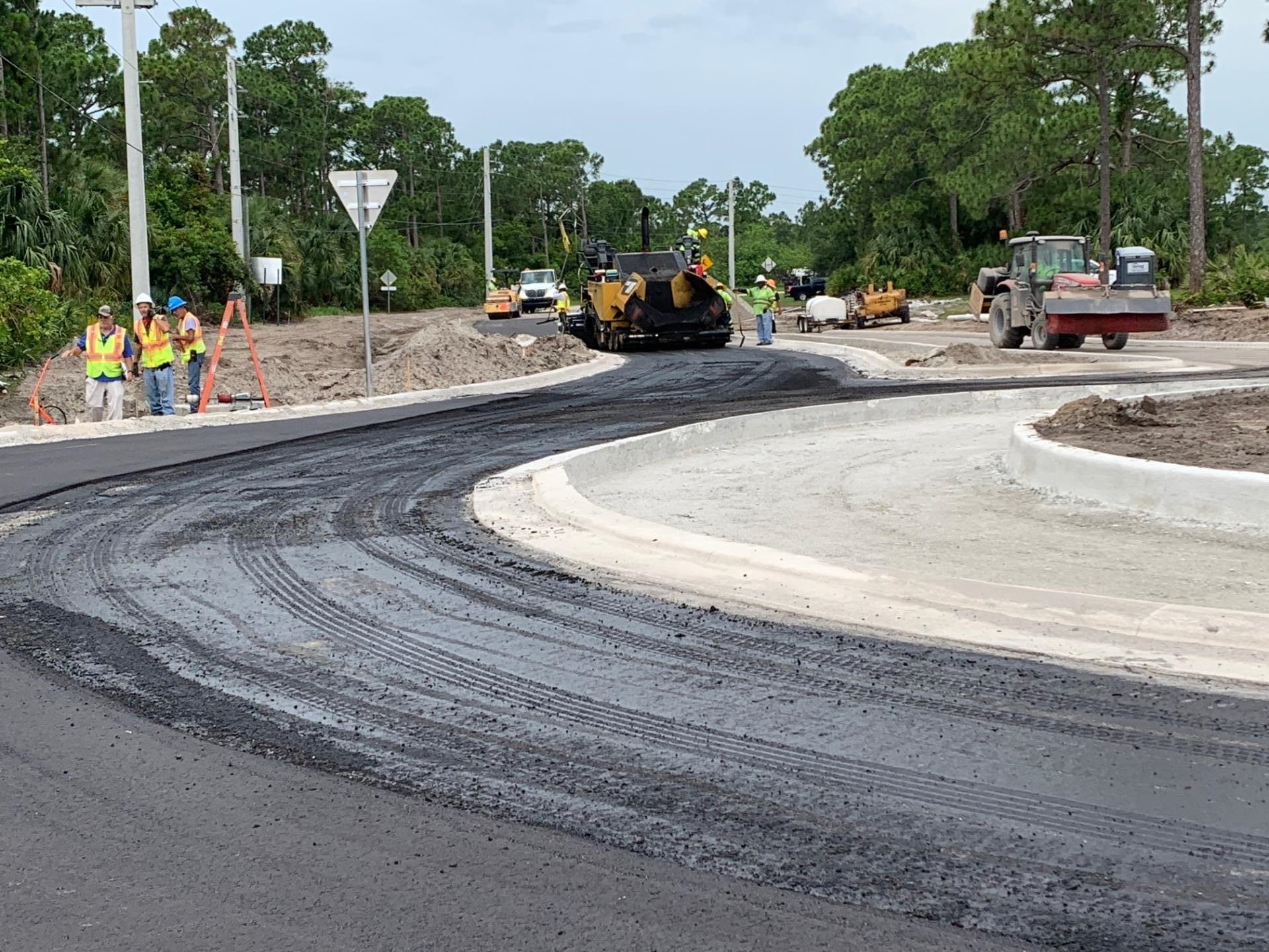 Torino Parkway Roundabout Paving