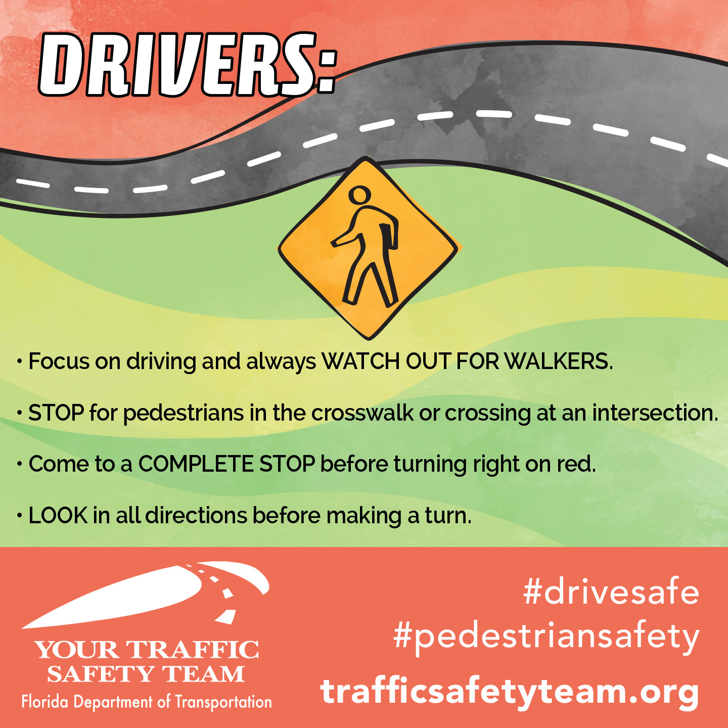 Crosswalk Driver Tips