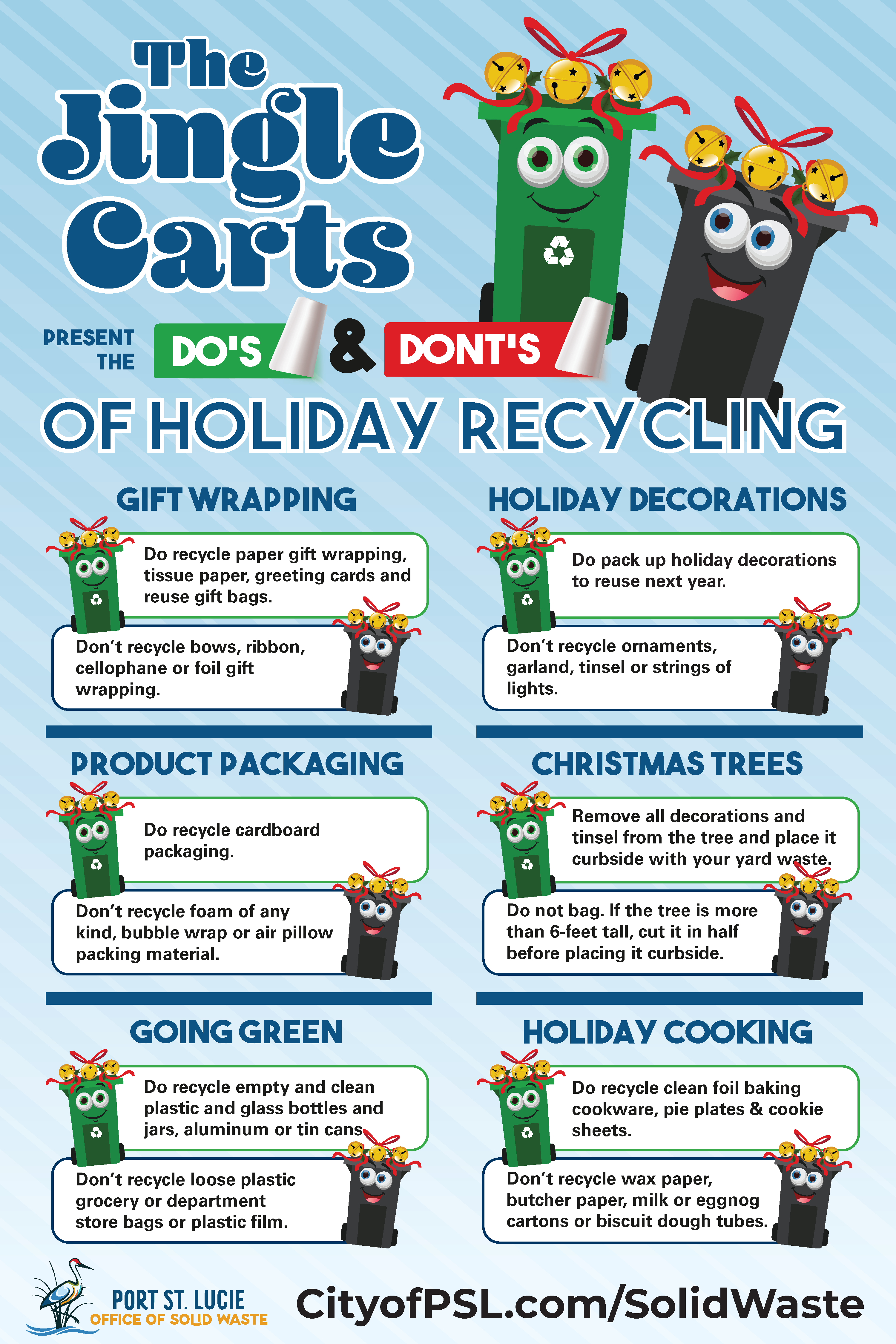 Holiday Recycling Poster