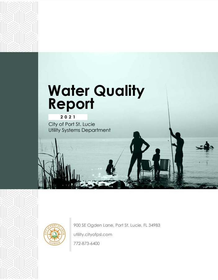 Water Quality Report 2021 cover