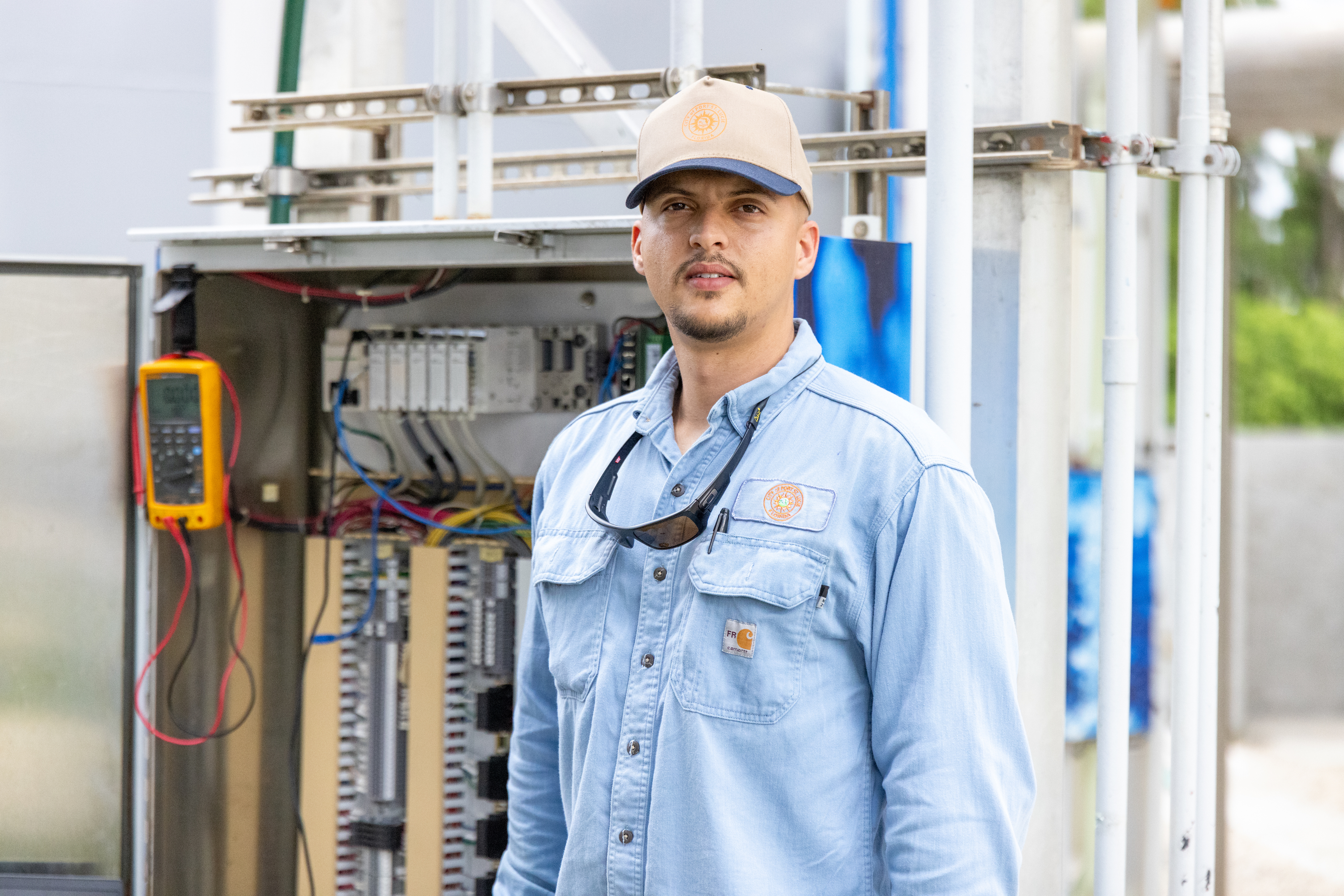 maintaining a control cabinet