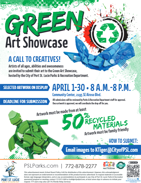 2024 Green Art Showcase flyer