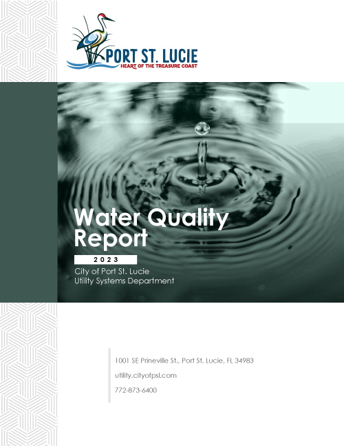 Water Quality Report 2021 cover